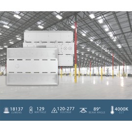 HML1 130-Watt Linear LED High Bay with Sensor Socket, 4000K (HML1130U40AS)