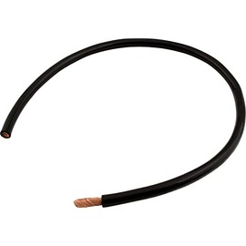 4 Gauge 4 AWG Black Negative Ground Battery Cable (4 Foot Long)