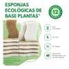 12 Pcs Esponjas Cocina Celulosa Y Coco Beige Sin Rayar