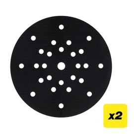 Trend 225 mm Pad Saver for Drywall ROS Sanders, 2 Pack, Hook and Loop Barrier for Dust Control and Pad Protection, AB/PAD/225