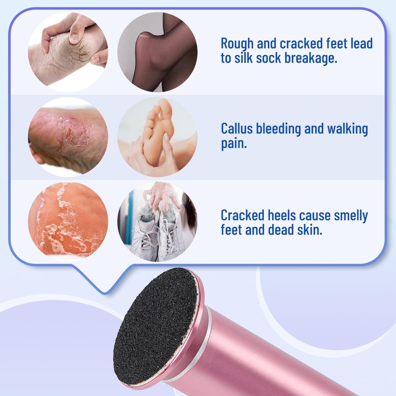 Dermawave 60pcs Replaceable Electric Foot File Callus Remover Sanding Paper