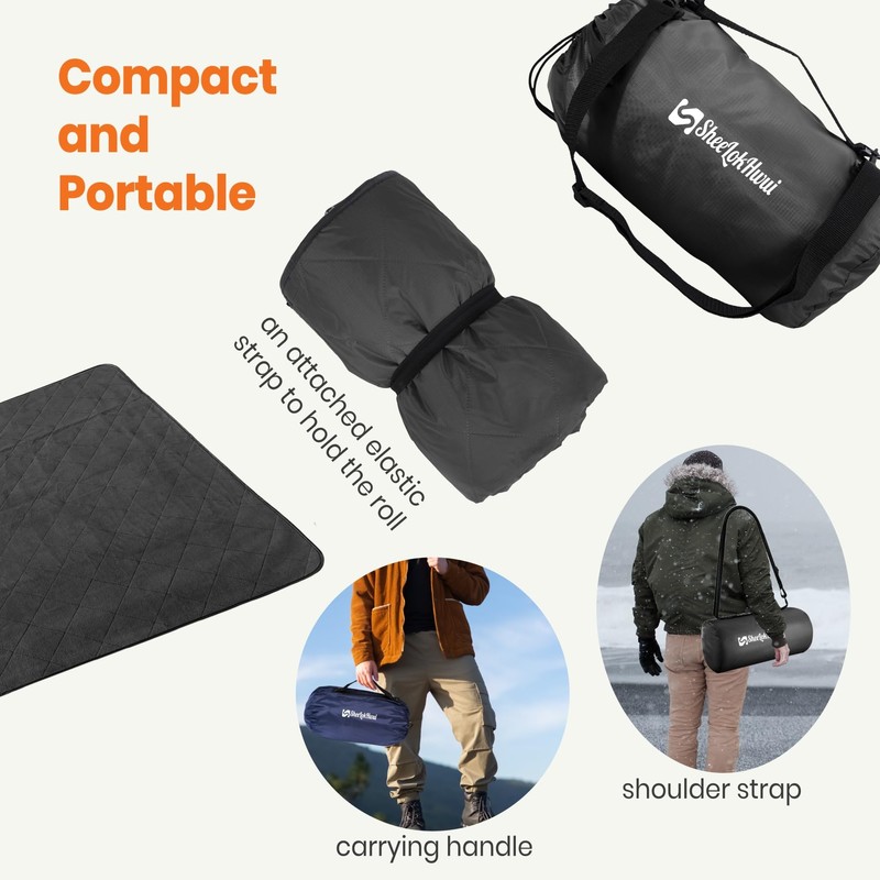 sheelokhwui 4-in-1 Large Outdoor Blanket - Waterproof & Windproof Thickened