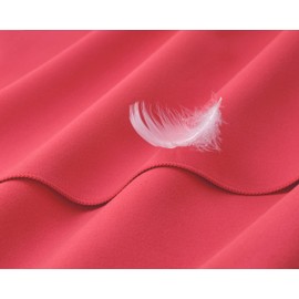 Fit-Flip Microfibre towel - compact, ultra lightweight & quick dry towel - the perfect gym, travel & beach towel - swimming towel for sports, camping & hiking (1x 40x80cm coral + 1 bag)