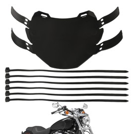 Motorcycle Plate,Matte License Plate Holder Replacement | Easy Installation with Mounting Straps Replacement Parts Bracket Motorbike Accessories for Men Women Rider