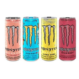 Monster 355ml Peachkin + Mango + Citra + Punch 6 cans each, 24 cans in total (31412919) / 몬스터 355ml 피치킨+망고+시트라+펀치 6캔씩 총24캔 (31412919)