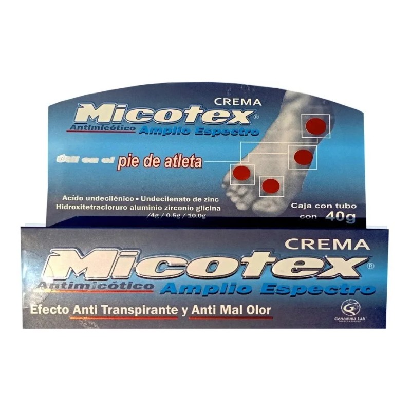 Micotex Crema Para Pie De Atleta 40gr Neutra
