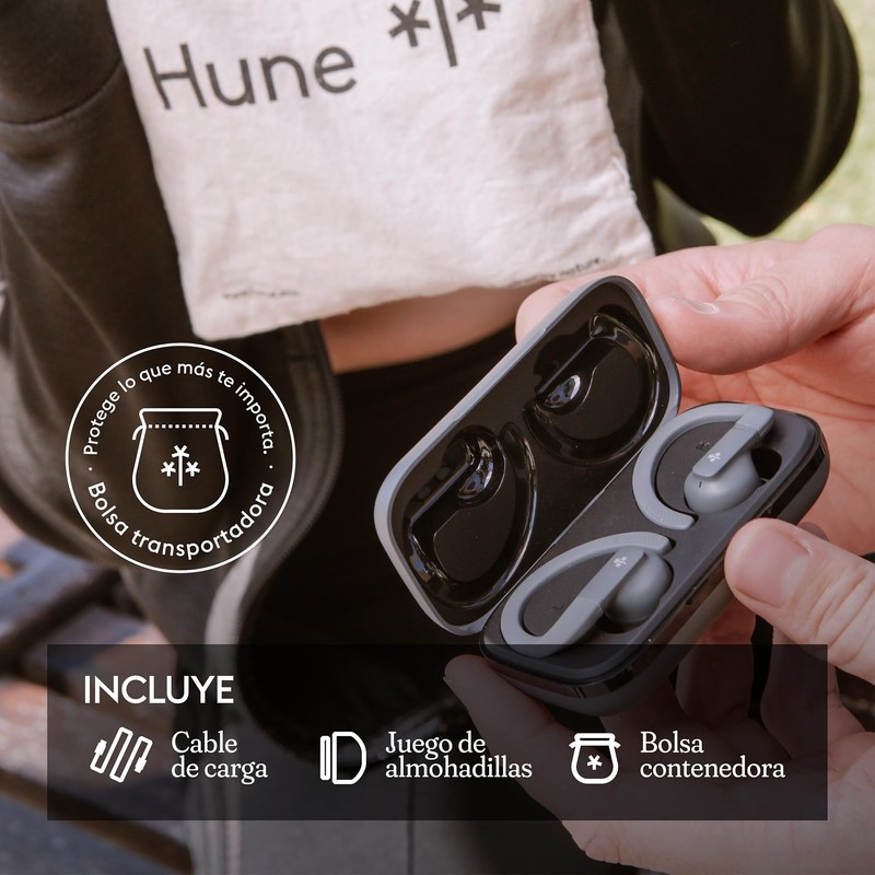 HUNE Haba TWS Sport Wireless Headphones, Bluetooth 5.4, IPX5, Waterproof,