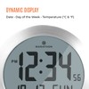 Marathon 10-Inch Round Digital Wall Clock, Stainless Steel - Large,