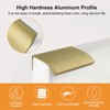 MOROBOR Finger Edge Pull, 8pcs Round Angle Concealed Handles Modern
