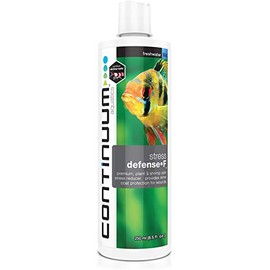 Continuum Aquatics Stress Defense F – Stress Reducer and Slime Coat for Wounds, Freshwater Plant and Shrimp Safe, 500-ml