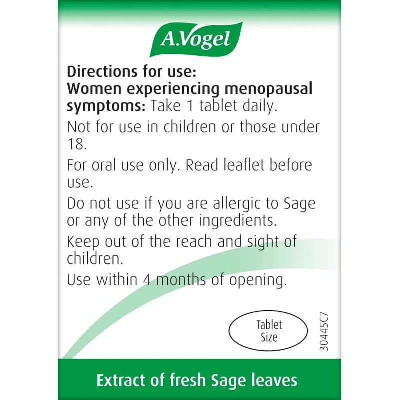 A.Vogel Menoforce Sage Tablets (30 tablets)