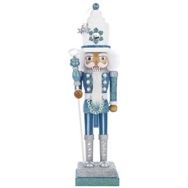 Kurt Adler Hollywood Nutcracker, 17-Inch, Turquoise/White (HA0152)