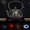 Iron Teapot Kettle Uncoated with Strainer 0.3L Tea and Zen