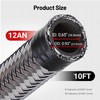 EVIL ENERGY 12AN Fuel Line Kit,AN12 Braided Nylon Fuel Hose