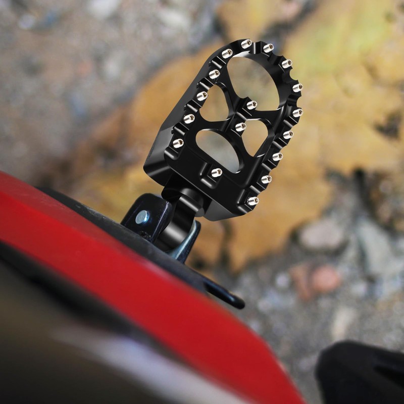 JECOMPRIS Motorcycle Foot Rests and Pegs - Front Rear Footpeg