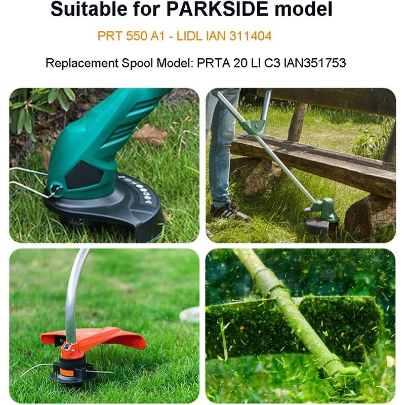 3 x grass trimmer line for LIDL Parkside cordless grass