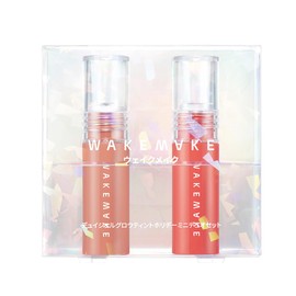 WAKE MAKE DEWY GEL GLOW TINT HOLIDAY MINI DUO SET 01 (05 SENSUAL RED & 04 MATCHUR AUTUMUM