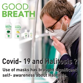 Goodbreath Labs Mouthwash | New Ozone Technology Specialized in Chronic Halitosis | Bad Breath Neutralizer | Mint Flavor Oral Rinse ((2 Pack) 16 oz)