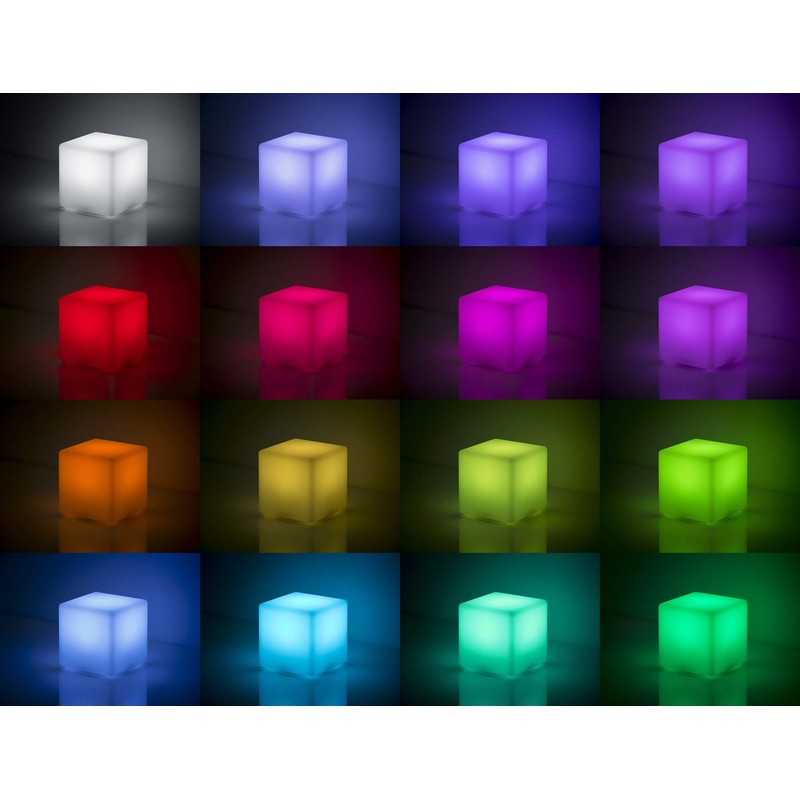 LED cube incl. USB Lichtobjekt light cube Cube lighting of