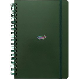 Elcomune Matka PNB-005 Ring Notebook, B6, Squared, One Point, Chameleon