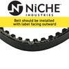 NICHE Drive Belt For Can-Am Yamaha DS90 Raptor Grizzly 90