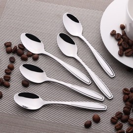 Guankan 12-Piece Stainless Steel Coffee Spoon, Small Espresso Spoons