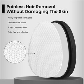 BEZOX Nano Glass Hair Remover with Upgraded Grinding Surface -Achieving Painless Hair Removal, Crystal Hair Eraser for Portability, Reusable Easy to Use Silky Smooth Crystal Hair Removal Device