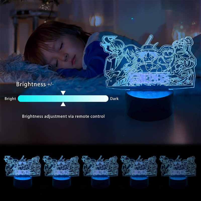 Sumokaii 3D Illusion Night Light, Japanese Anime 3D Night Light,
