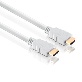 conecto HDMI Cable High Speed with Ethernet Gold-Plated Connectors Full HD 1080p 3D UHD 4K 3.0 m White