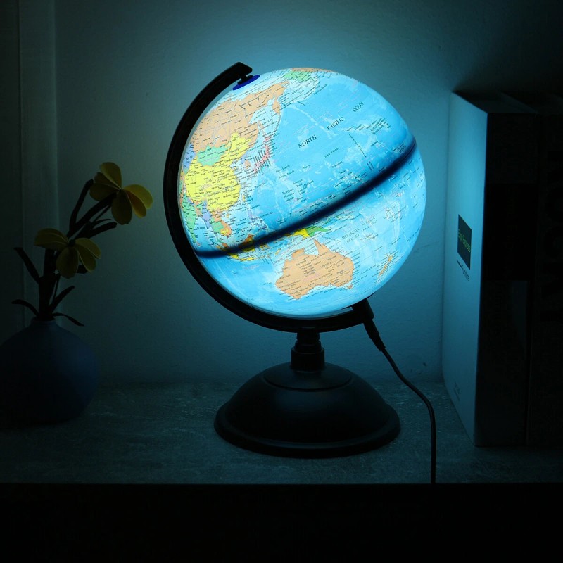dreamrefit Luminous LED Lamp Globe World Map Display Teaching Toy
