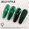 Firedeep Jelly Deep Green Gel Nail Polish Dark Green Nail