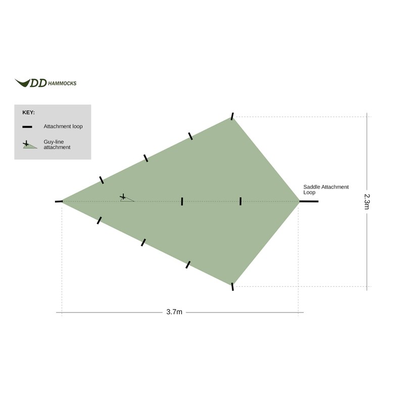 DD Hammocks - DD SuperLight Bikepacker Tarp - Ultralight 1