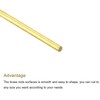 sourcing map Brass Rod,Brass Solid Round Rod 1.5mm/0.06inch Diameter 250mm