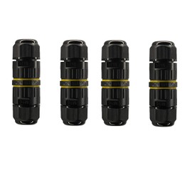 M16 Electrical Junction Boxes IP68 Waterproof Cable Connector Wire Range(3.5-10mm) for Repair and Extend Power Cables Tunnel Tree Light Strings LED (2Pin) (4)