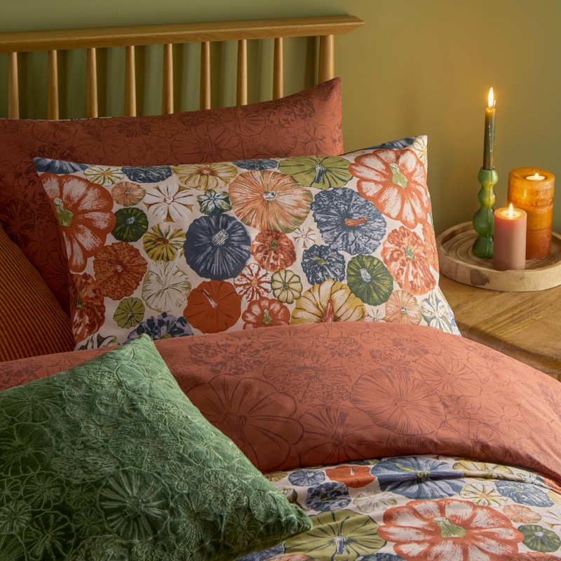 furn. Picking Patch Pumpkin Duvet Cover Set, Pecan