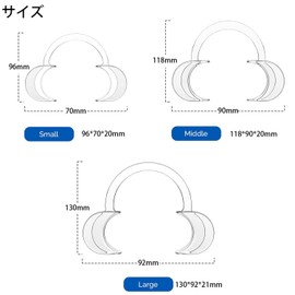 ShuaWdk 開口器 開口器具 マウスオープナー 口開ける器具Cシェイププラスチックチークリトラクタークリアデンティストリーデンタルツールマウスガード用歯のホワイトニング 耐久性と有用性 20個 (ホワイト-S:96*70*20)