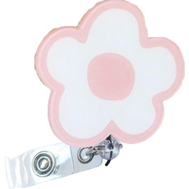 Plus Nao Key Reel, Key Reel, Key Chain, Extendable, Card Reel, Women's, Women's, Name Tag Reel, Flowers, Cute, Cute, Pink