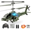 XIKOTEC RC Helicopter Military, 3.5 Channels, 2.4GHz, Altitude Hold, LED