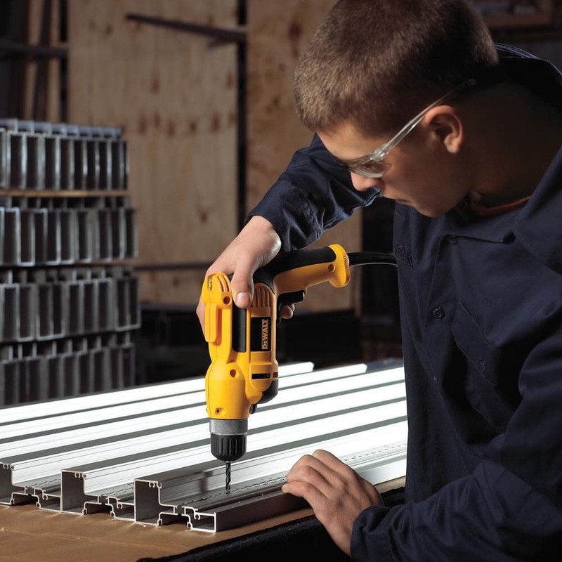 DEWALT Corded Drill, 7.0-Amp, 3/8-Inch, Pistol Grip (DWD110K), Yellow
