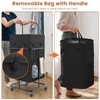 150L Large Laundry Hamper with Wheels, Rolling Laundry Basket