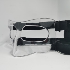 STFALI Nose Protection Face Protection for Broken Nose, Nose Mask, Football, Adjustable Face Protection with Padding, for Unisex Adults (Transparent)