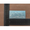 Compass Mountain Decal 4 Pack: Moutains with Compass, Mountain Sun