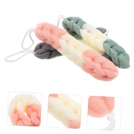 Outanaya 3pcs Bathing Skin Scrubber Long Body Loofahs Exfoliating Sponges African Bath Sponge for Shower Bath