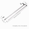 Over the Door Towel Rail,Double Layers Stainless Steel Telescopic Towel