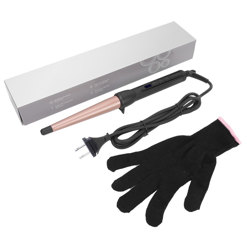 Hair Curler Electric LCD Ceramic Hair Curling Wand Rod Cone