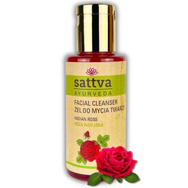 Sattva Face Cleansing Hydrating Gel with Indian Rose - Gentle Wash Gel Face for Men and Women Cleansing Gel without SLES, Parabens - Hydrating Facial Cleanser - 100 ml