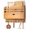 Rebee Vision Modern Farmhouse Mail Organizer with Drawer Organizer -