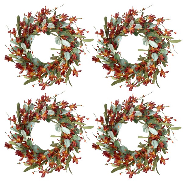 Harvest Fall Wreath Leaves Autumn Orange