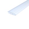 H Profile Transparent with 6 mm Inner Dimensions Polycarbonate for
