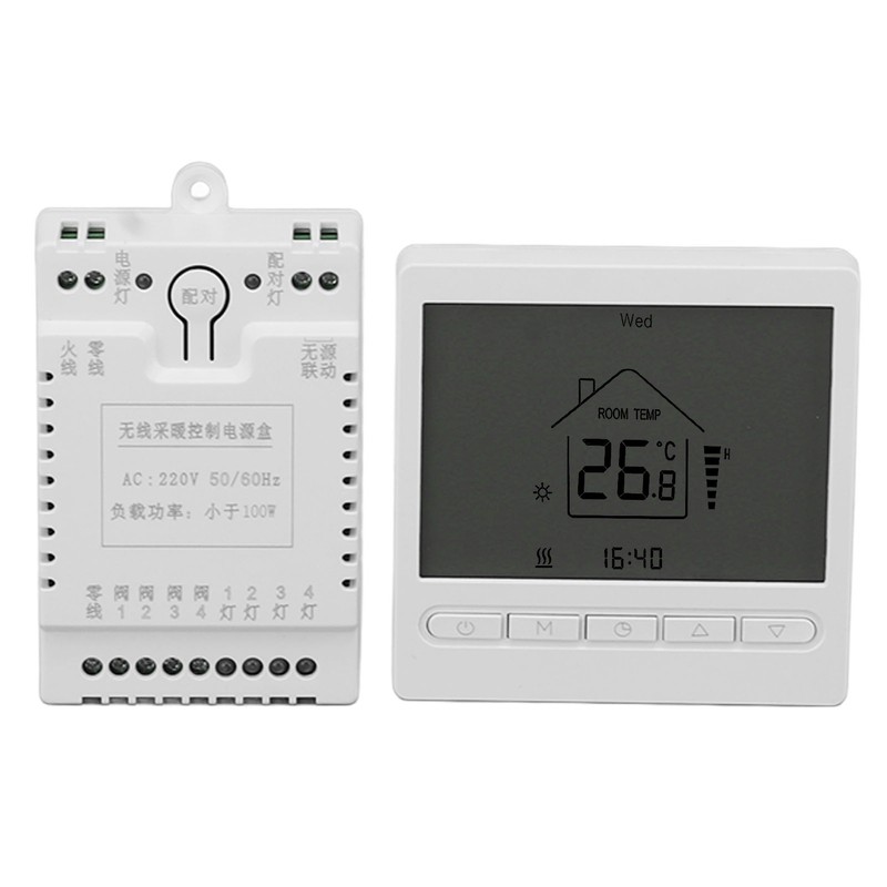 Digital Thermostat Display ABS Accurate Temperature Control Electric Thermostat AC220V